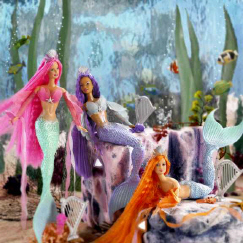 Barbie 2009 Mermaid Tale SWIM N DANCE Swimming Doll Long Pink