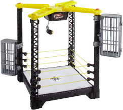 wwe ffh41 tough talkers championship takedown ring playset