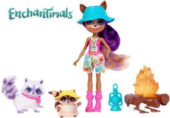 Mattel Enchantimals Campfire Friends With Animals Playset Years FJJ29 4 