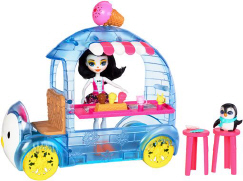 Enchantimals FKY58 Wheel Frozen Treats Preena Penguin Doll and Playset 