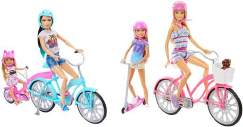 barbie doll with bicycle