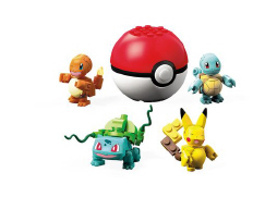 Pokemon Mega Construx Quad Set - Pikachu, Bulbasaur, and Squirtle - 818 Pcs