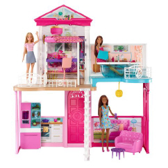 Barbie® House, Dolls and Accessories (GLH56)