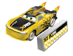 Disney and Pixar Cars XRS Rocket Racing Lightning McQueen with Spinning  Flames 