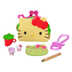 Mattel GVB29 Hello Kitty Cofanetto Ciocco-Campeggio con 2 Mini Personaggi  Blocco Appunti e Accessori