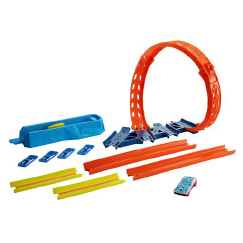 Hot Wheels Track Builder TB-7 Loop Base Track & Manual Rubber Band