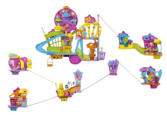 Polly pocket store wall sets