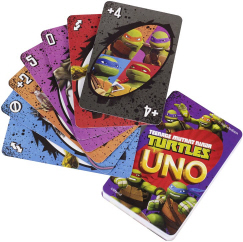 UNO Card Game TMNT Edition Teenage Mutant Ninja Turtles w/ Special Rule NEW 