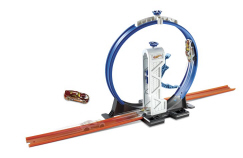 hot wheels track builder launcher rubber band