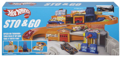 mattel hot wheels sto and go playset