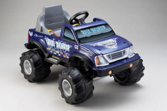 blue power wheels truck