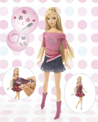 Mattel Barbie Fashion Fever Grow 'N Style Styling Head - Caucasian for sale  online