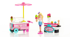 Mega Bloks Barbie Build 'n Style Ice Cream Cart - (DBM33)