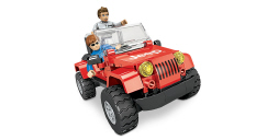 Mega bloks jeep store ride on red