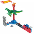 Hot Wheels City Downtown Fire Station Spinout Playset Car FMY96
